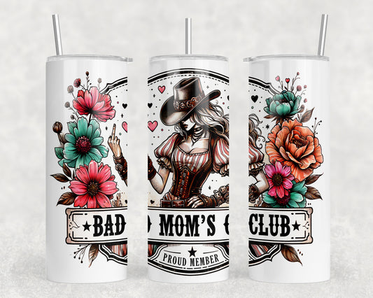 Western Bad Moms Club 20oz Skinny Tumbler - 414