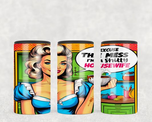 Funny Vintage Housewife 5-in-1 Can Hugger Tumbler - 420