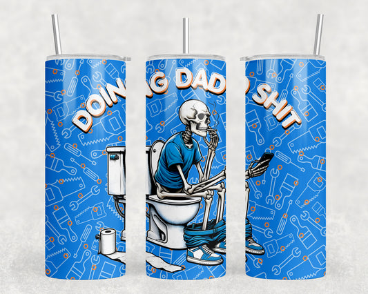 Funny Dad Skeleton 20oz Skinny Tumbler - 421