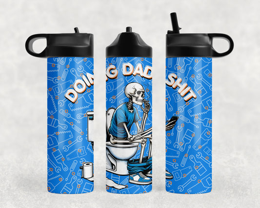 Funny Dad Skeleton Water Bottle - 421