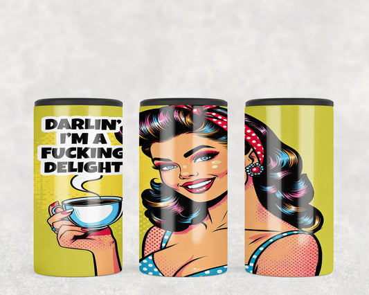 Funny Vintage Housewife 5-in-1 Can Hugger Tumbler - 422