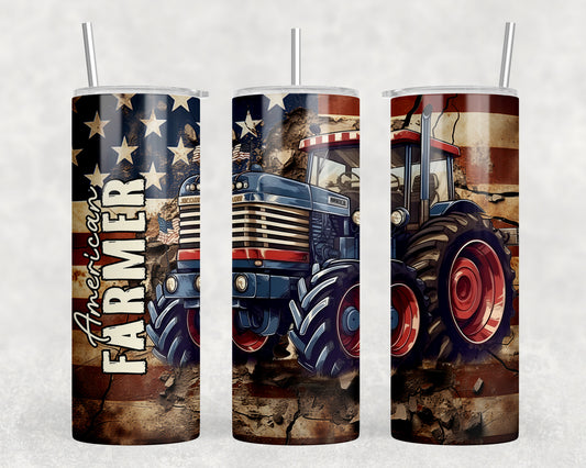 Farmer Tractor 20oz Skinny Tumbler - 424