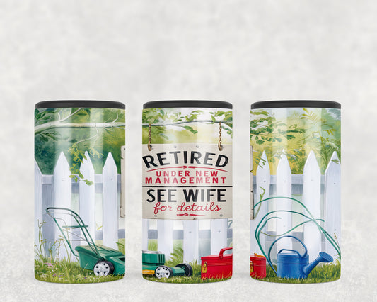 Funny Retired 5-in-1 Can Hugger Tumbler - 434