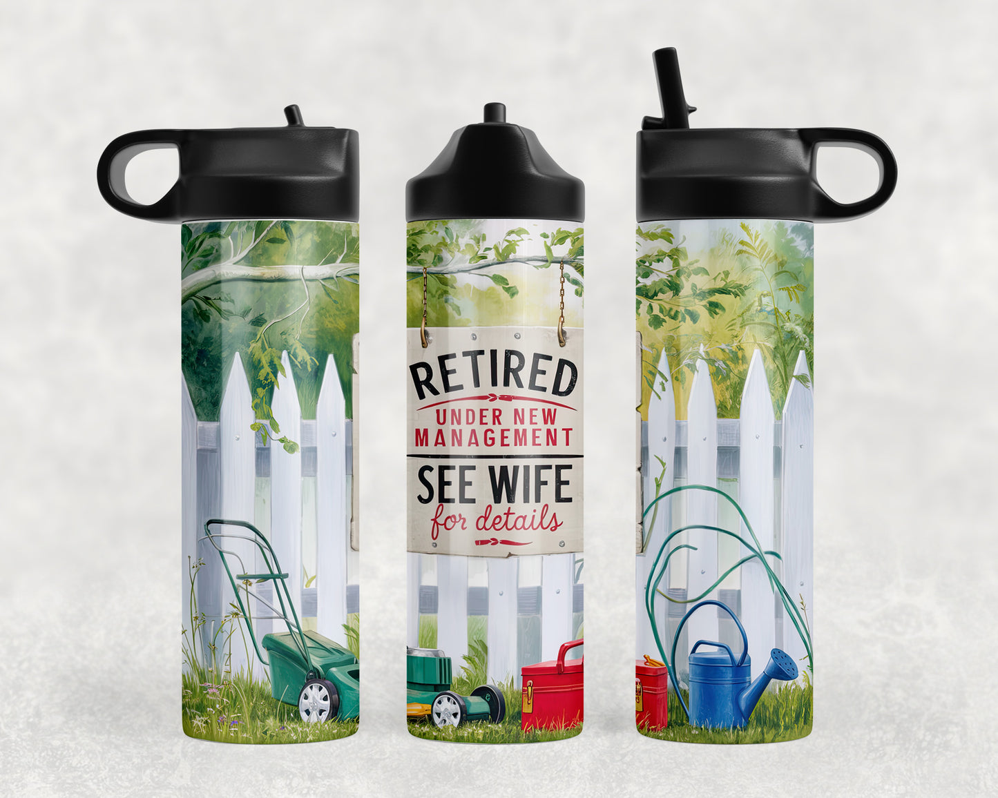 Funny Retired Water Bottle - 434