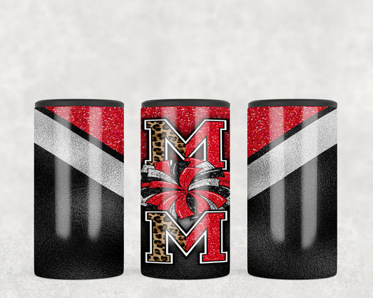 Red And Black Cheer Mom 5-in-1 Can Hugger Tumbler - 442