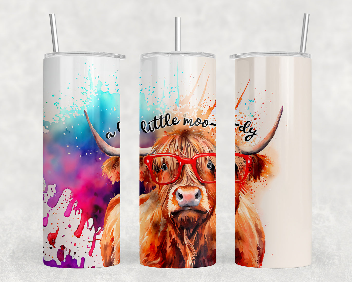 Funny Highland Cow 20oz Skinny Tumbler - 451