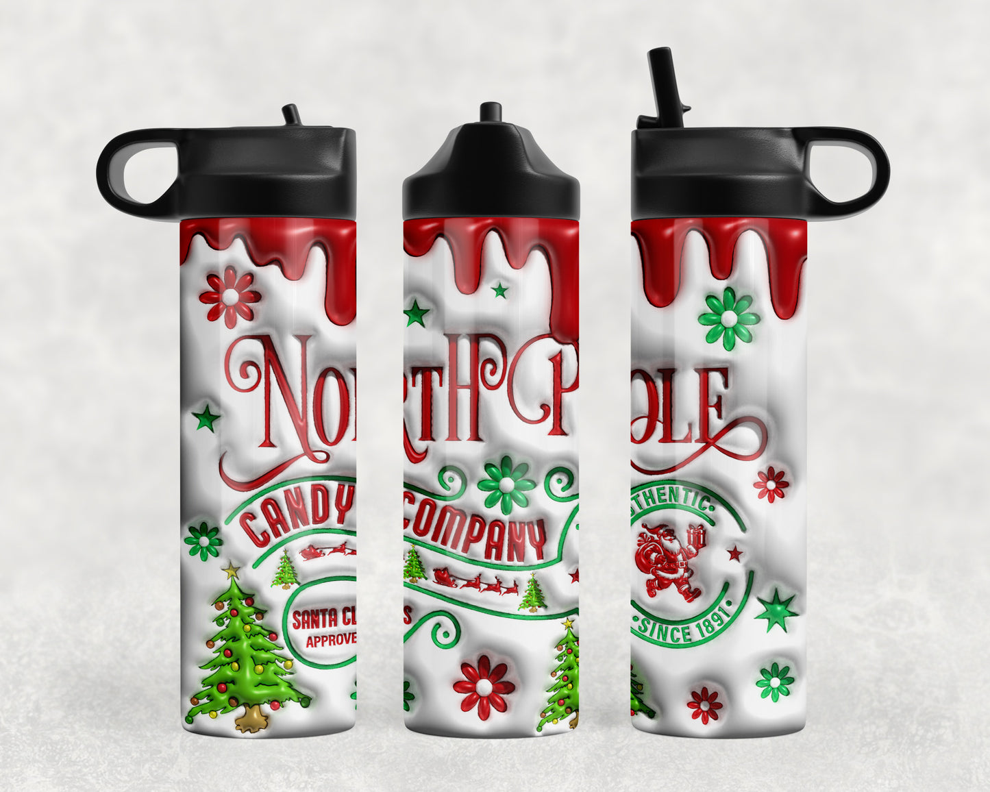 Christmas Inflated Water Bottle - 453