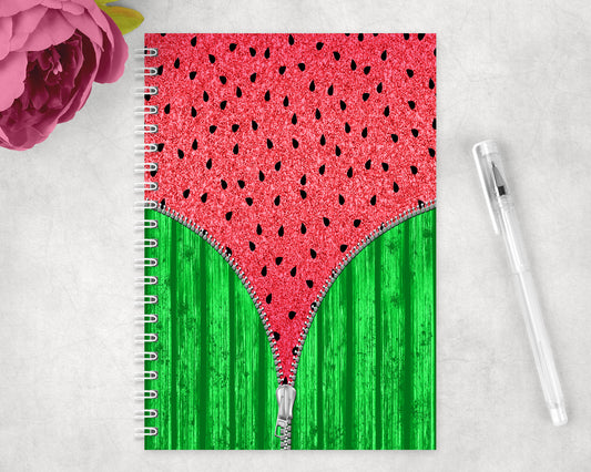 Watermelon Spiral Lined A5 Journal - 464