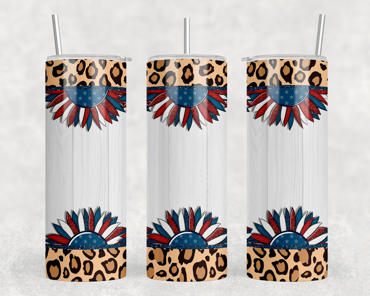 Patriotic Sunflower 20oz Skinny Tumbler - 465