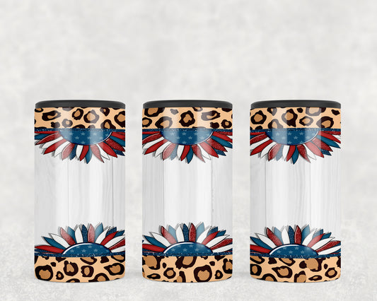 Patriotic Sunflower 5-in-1 Can Hugger Tumbler - 465