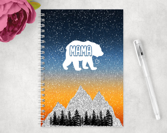 Mama Bear Spiral Lined A5 Journal - 467