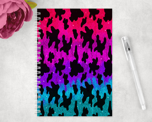 Cow Print Spiral Lined A5 Journal - 469