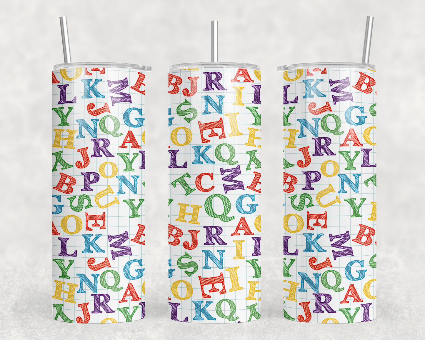 Alphabet 20oz Skinny Tumbler - 471