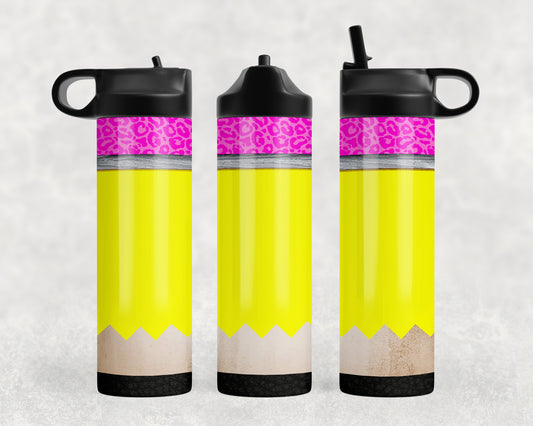 Pencil Teacher School Water Bottle - 479