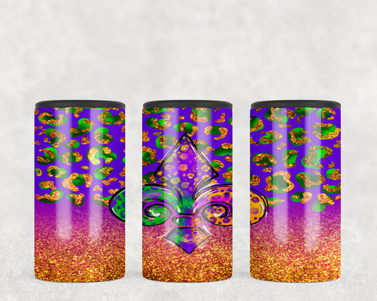 Mardi Gras Fleur De Lis 5-in-1 Can Hugger Tumbler - 480