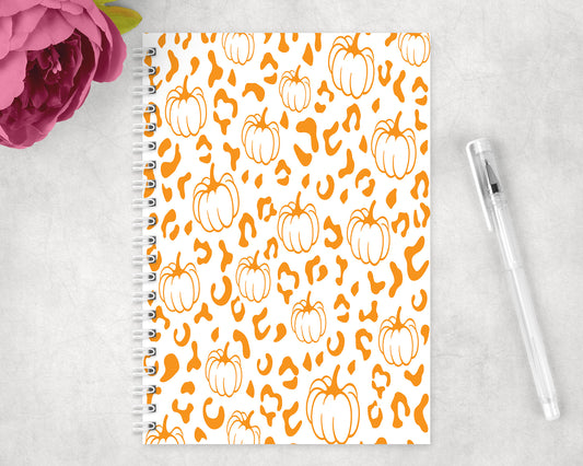 Fall Pumpkins Spiral Lined A5 Journal - 487