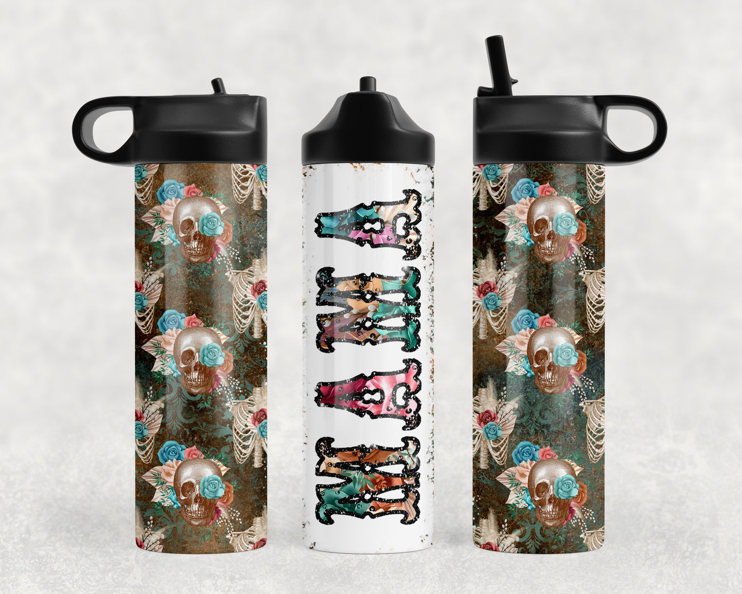 Skull Mama Water Bottle - 491