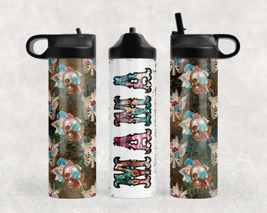 Skull Mama Water Bottle - 491