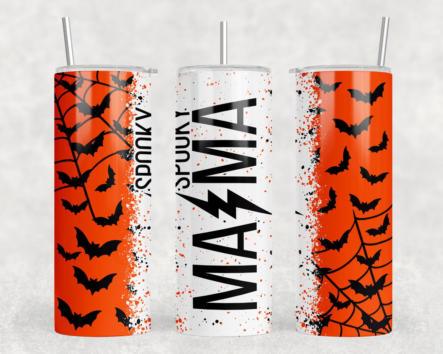 Spooky Mama Halloween  20oz Skinny Tumbler - 492