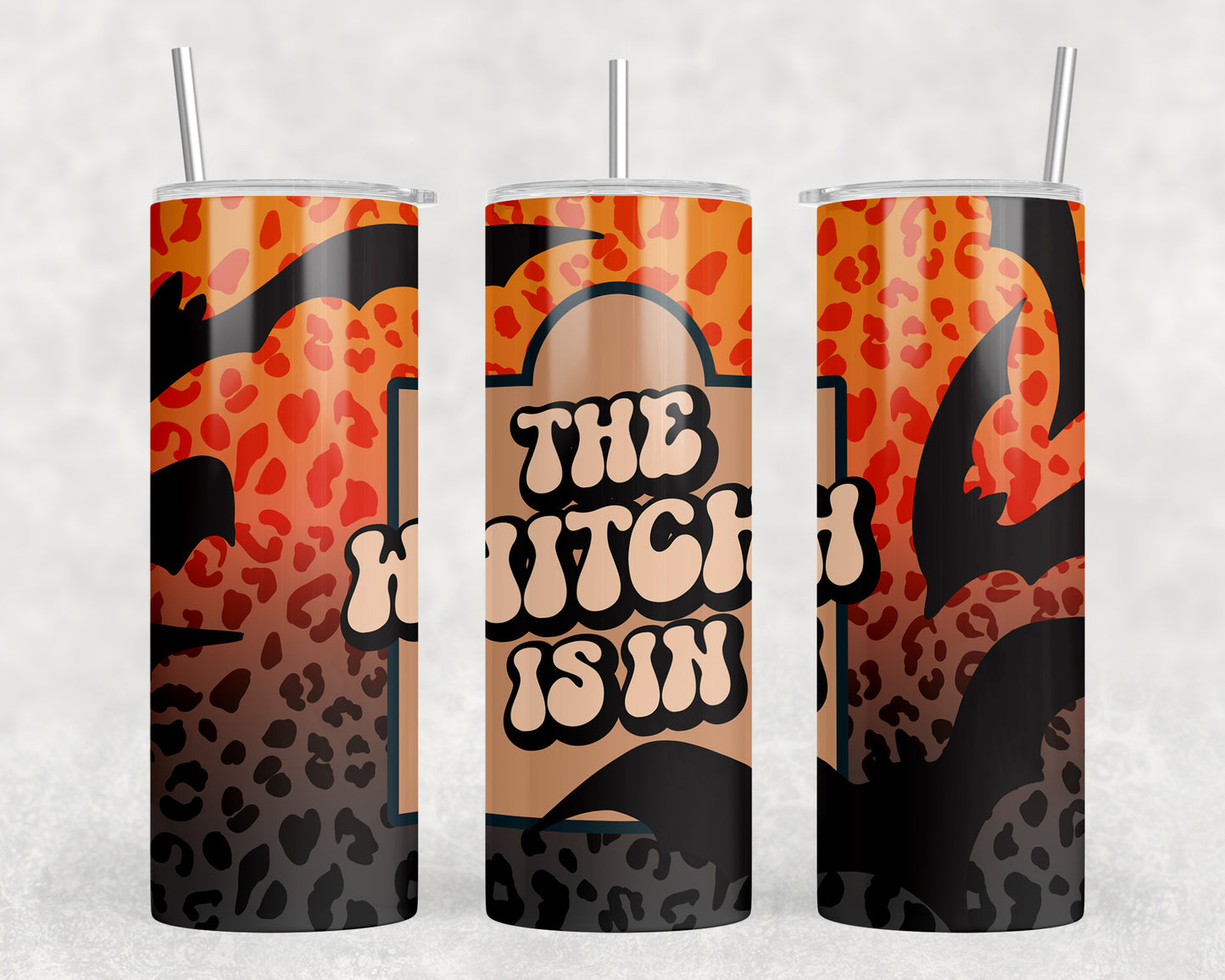 Halloween The Witch Is In 20oz Skinny Tumbler - 497