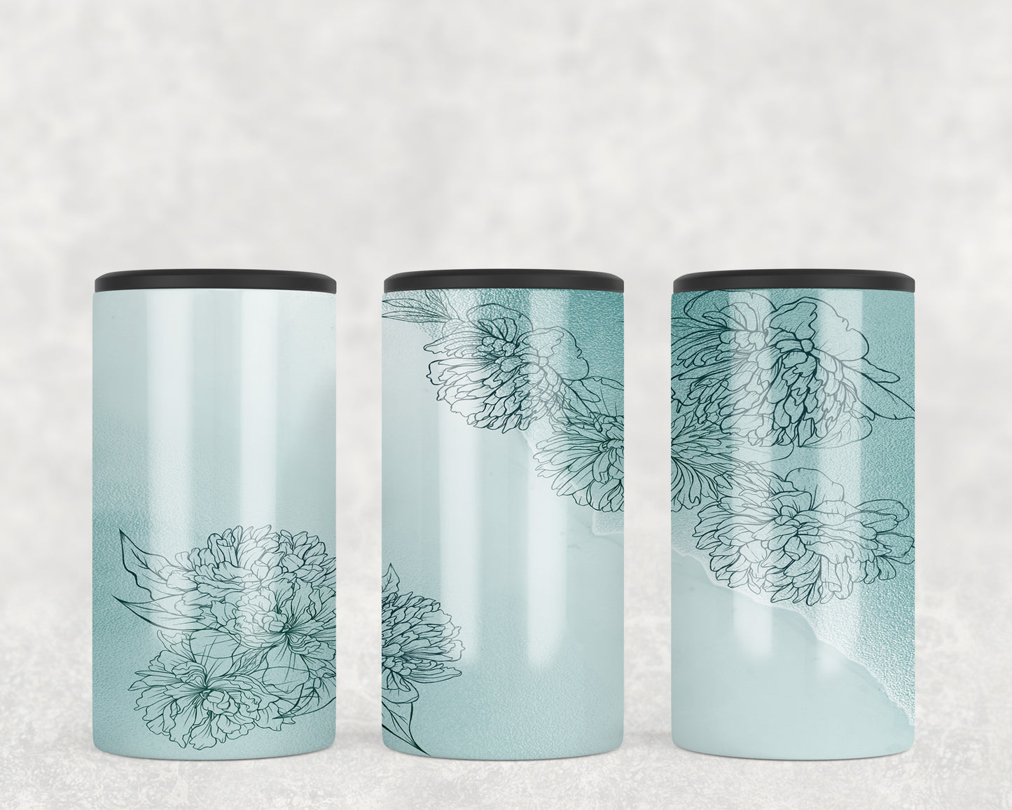 Minimalist Flowers 5-in-1 Can Hugger Tumbler - 498