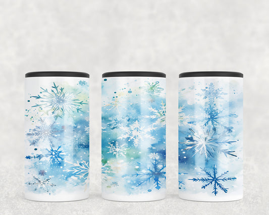 Winter Christmas Snowflakes 5-in-1 Can Hugger Tumbler - 5239