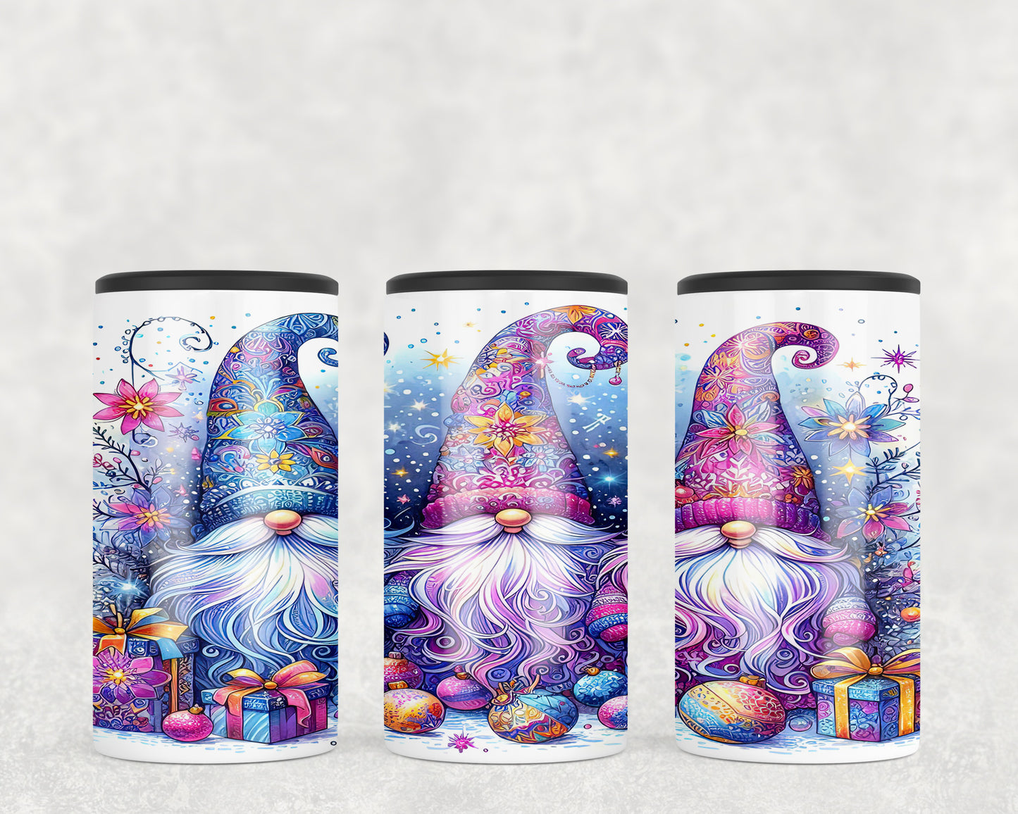 Christmas Winter Gnomes 5-in-1 Can Hugger Tumbler - 5256