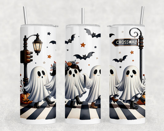 Cute Halloween Fall Ghosts Beetles 20oz Skinny Tumbler - 5259