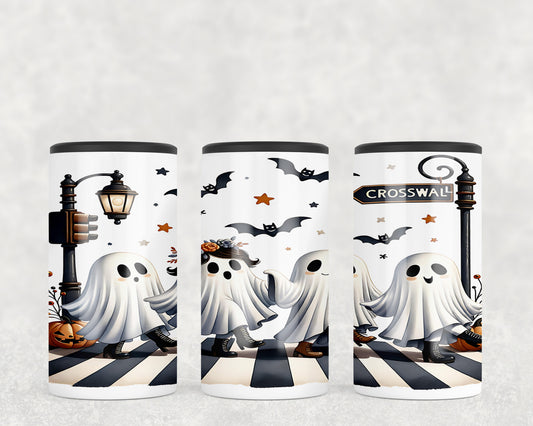 Cute Halloween Fall Ghosts Beetles 5-in-1 Can Hugger Tumbler - 5259