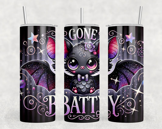 Cute Halloween Bat 20oz Skinny Tumbler - 5264