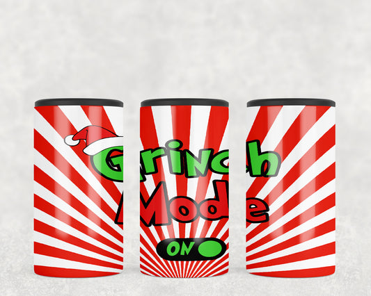 Funny Christmas Grinch Mode 5-in-1 Can Hugger Tumbler - 5265