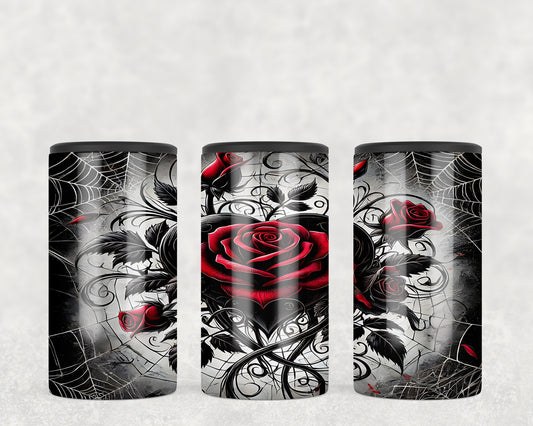 Gothic Heart Rose 5-in-1 Can Hugger Tumbler - 5269