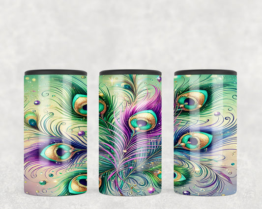 Peacock Feathers 5-in-1 Can Hugger Tumbler - 5272