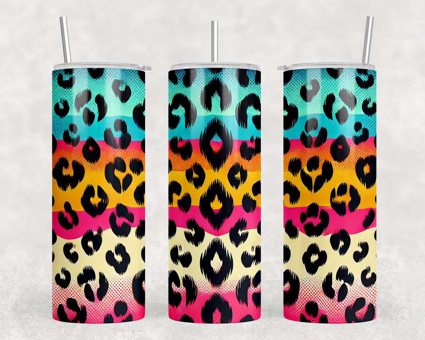 Leopard Print 20oz Skinny Tumbler - 5274