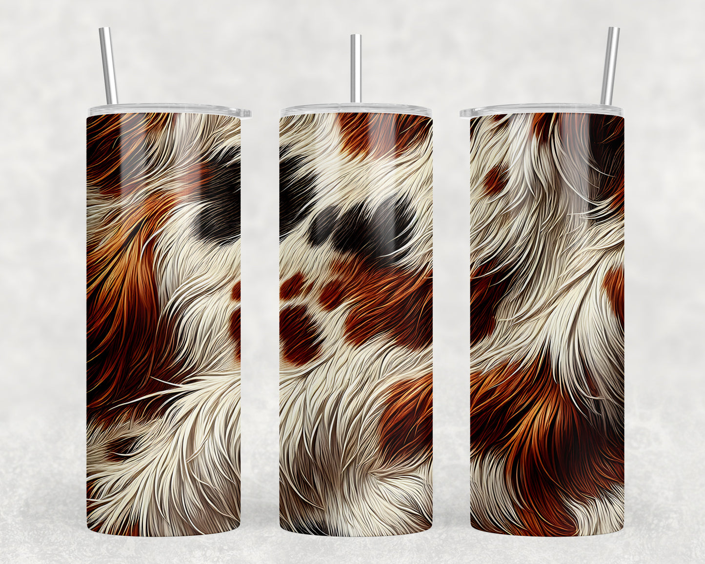 Printed Cowhide 20oz Skinny Tumbler - 5275