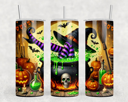 Cute Halloween Witch 20oz Skinny Tumbler - 5280