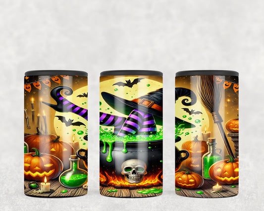 Cute Halloween Witch 5-in-1 Can Hugger Tumbler - 5280