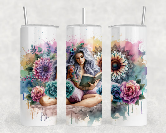 Tattoo Girl 20oz Skinny Tumbler - 5289