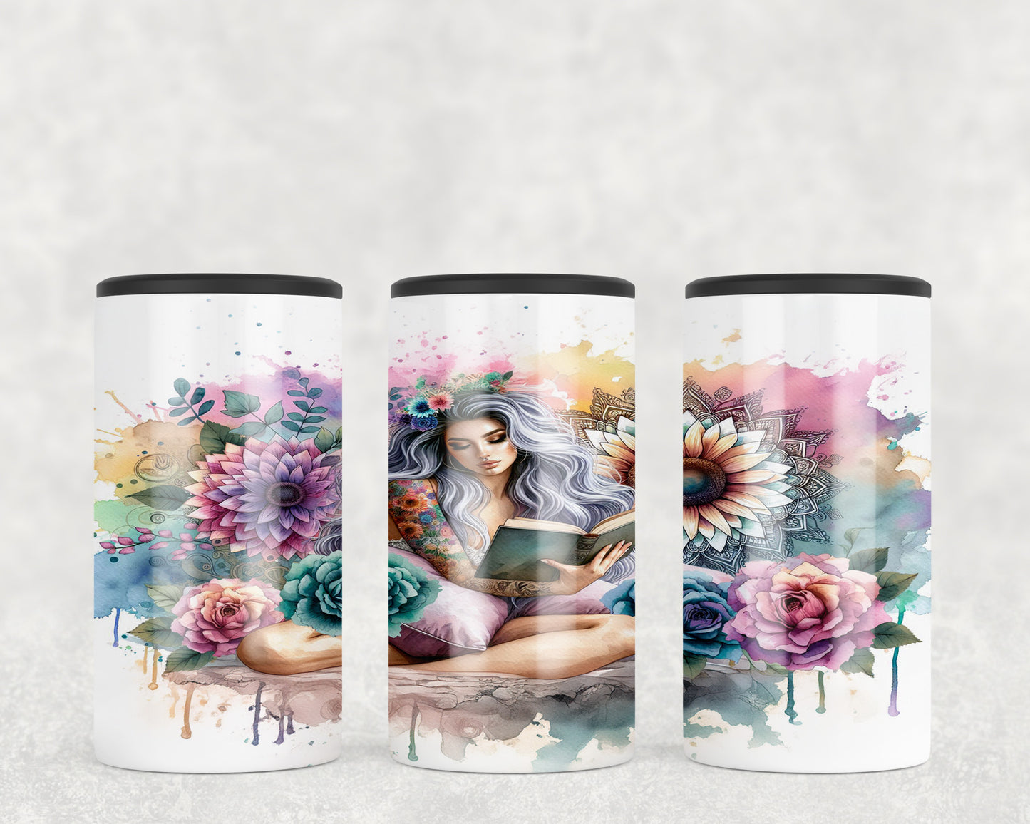 Tattoo Girl 5-in-1 Can Hugger Tumbler - 5289