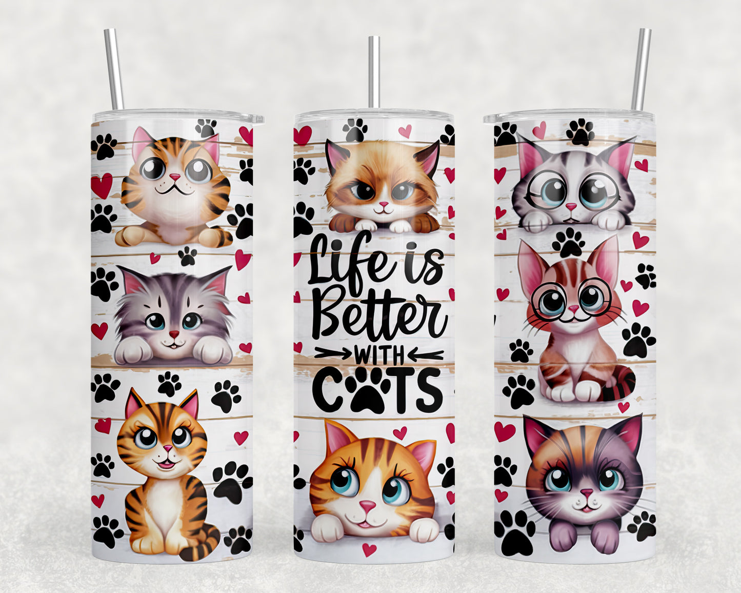 Cats 20oz Skinny Tumbler - 5295