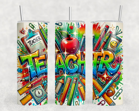 Teacher End Of Year 20oz Skinny Tumbler - 5300