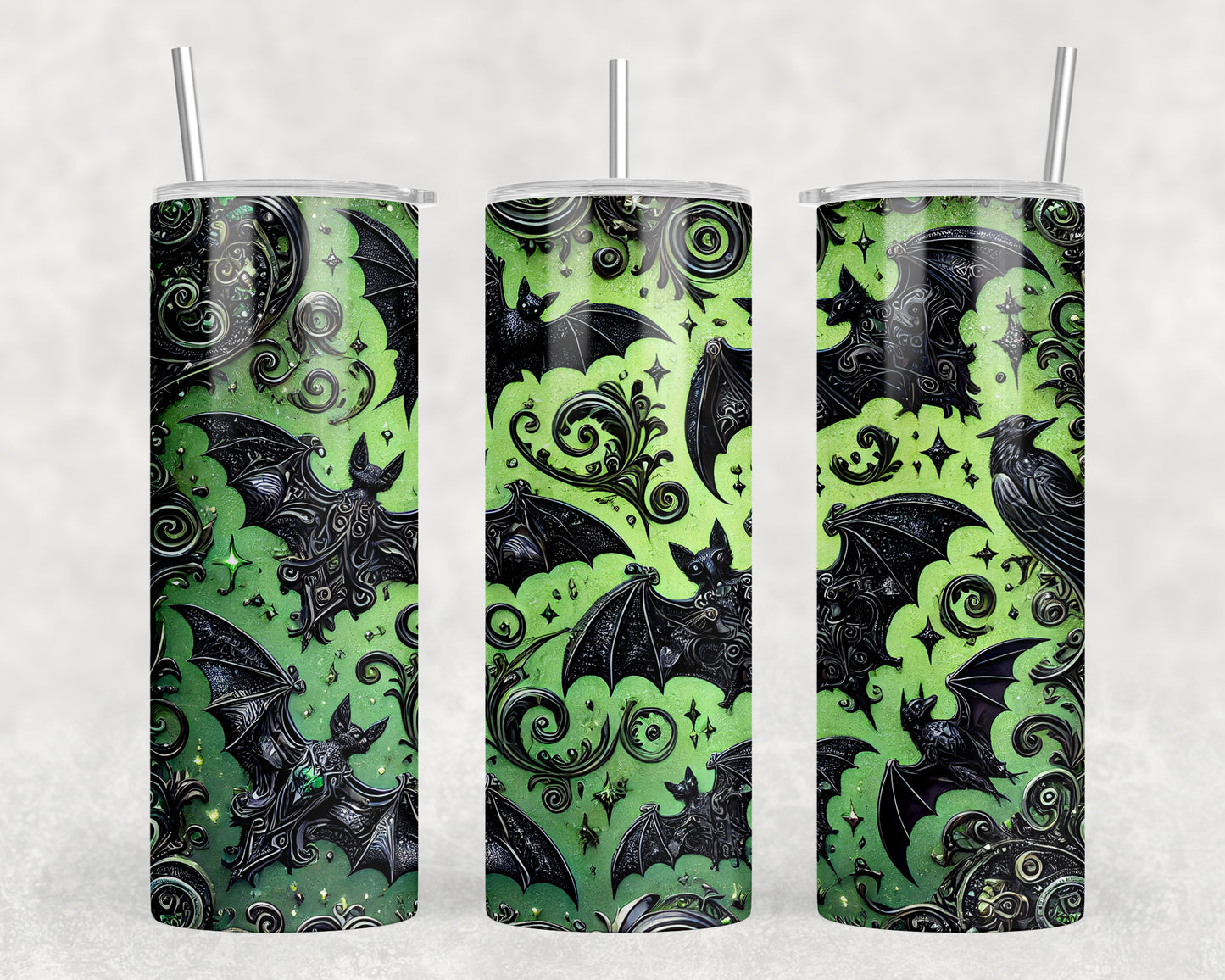 Halloween Bats 20oz Skinny Tumbler - 5302