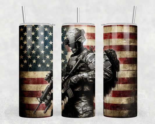 Military 20oz Skinny Tumbler - 5304