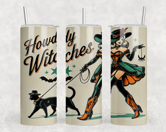 Halloween Howdy Witches 20oz Skinny Tumbler - 5310