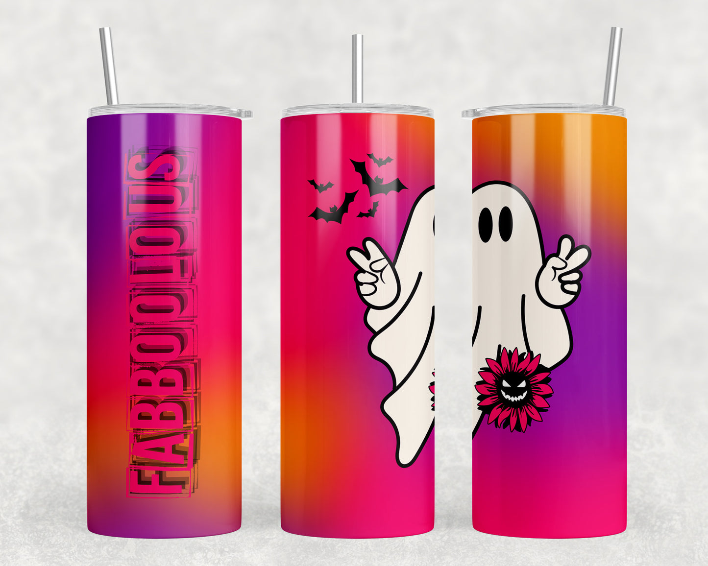 Funny Halloween Ghost 20oz Skinny Tumbler - 5321