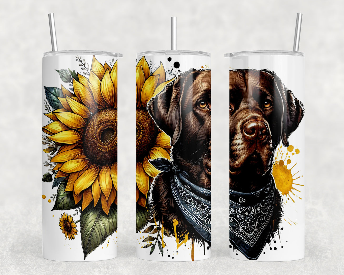 Labrador Dog 20oz Skinny Tumbler - 5330