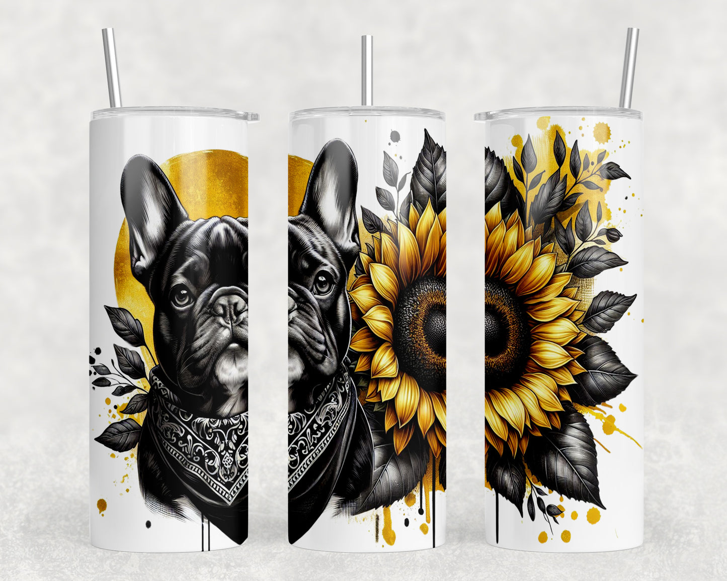 French Bulldog 20oz Skinny Tumbler - 5335