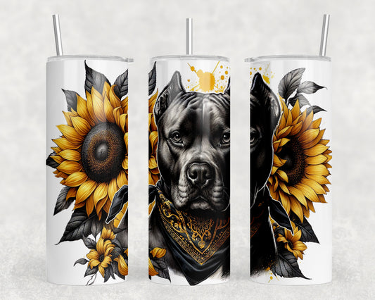 Pitbull Dog 20oz Skinny Tumbler - 5339