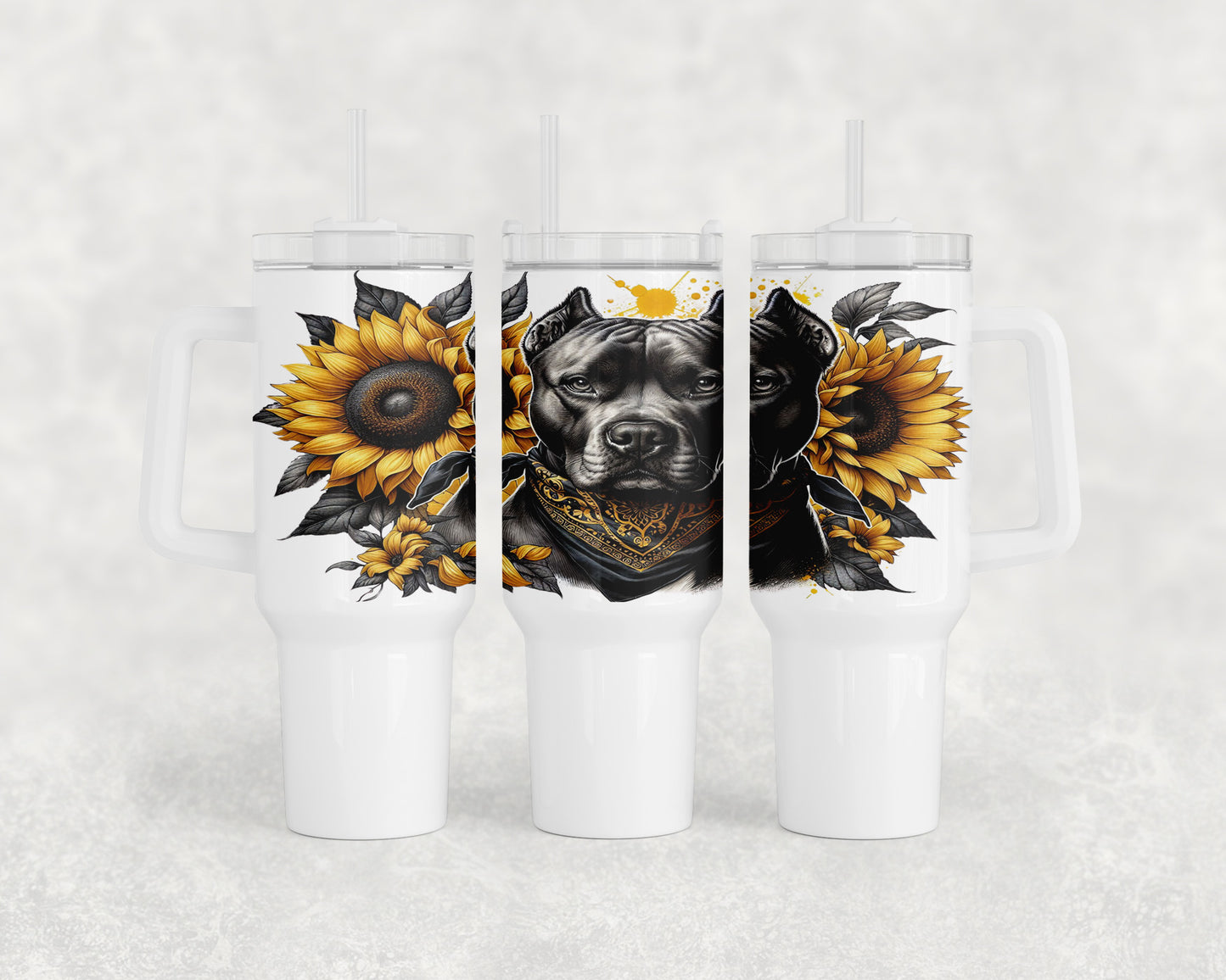 Pitbull Dog 40oz Tumbler - 5339