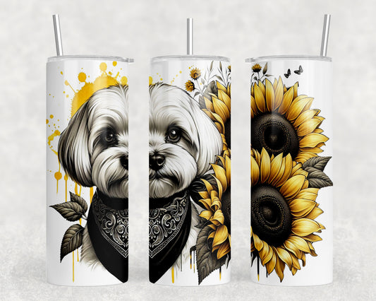 Maltese Dog 20oz Skinny Tumbler - 5340